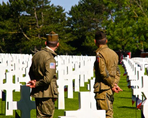 Visite du cimetière américain de Colleville