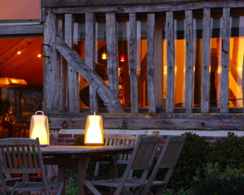 Terrasse la Vie de Cocagne, gite de charme, Normandie