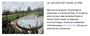 Gite de luxe deauville Jacuzzi La Vie de Cocagne